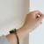 Classic Brown Round Stainless Steel Bracelet Watch