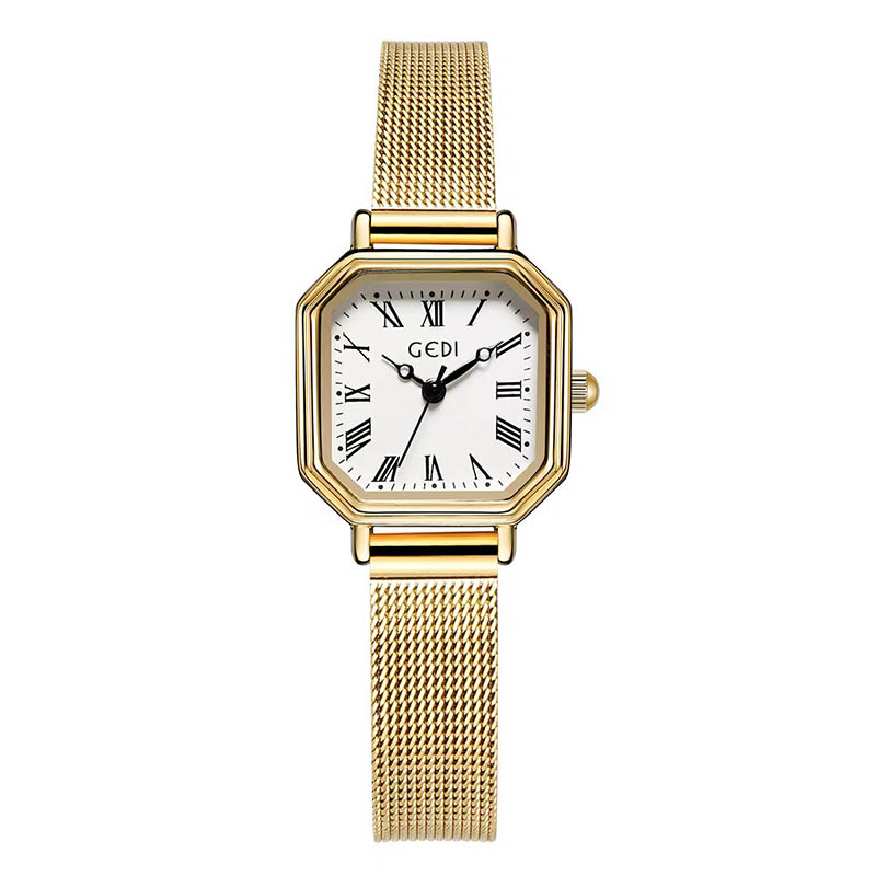 white colored square watch