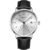 Men's business genuine leather steel band watch