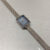 Chic Style Silver-Blue Rectangle Stainless Steel Watch