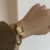 Chic Champagne Square Chain Watch for Women