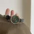 Vintage Style Green Round Face Leather Watch