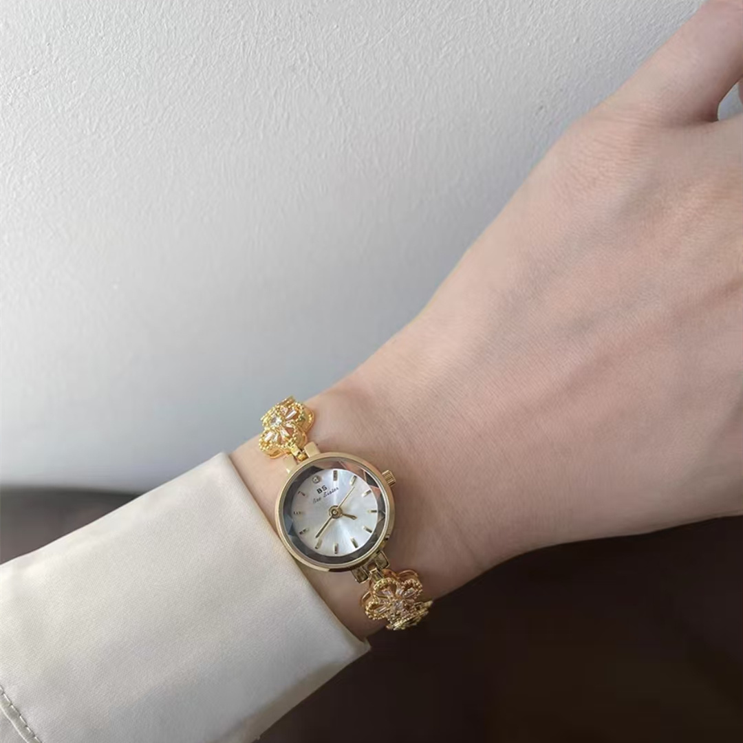 Dainty Gold/Silver Small Round Women's Watch