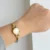 Chic Style Gold Round Stainless Steel Chain Watch for Women