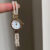 Dainty Gold Round Freshwater Pearl Bracelet Ladies Watch
