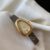 Vintage Style Brown/Black Snake Head Shape Leather Watch