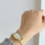 Vintage Gold/Silver Oval Face Bracelet Watch