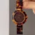 Vintage Amber Brown Round Acrylic Watch