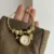 Dainty Gold Round Charms Bracelet Watch