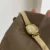 Square Face Dainty Golden Bracelet Watch