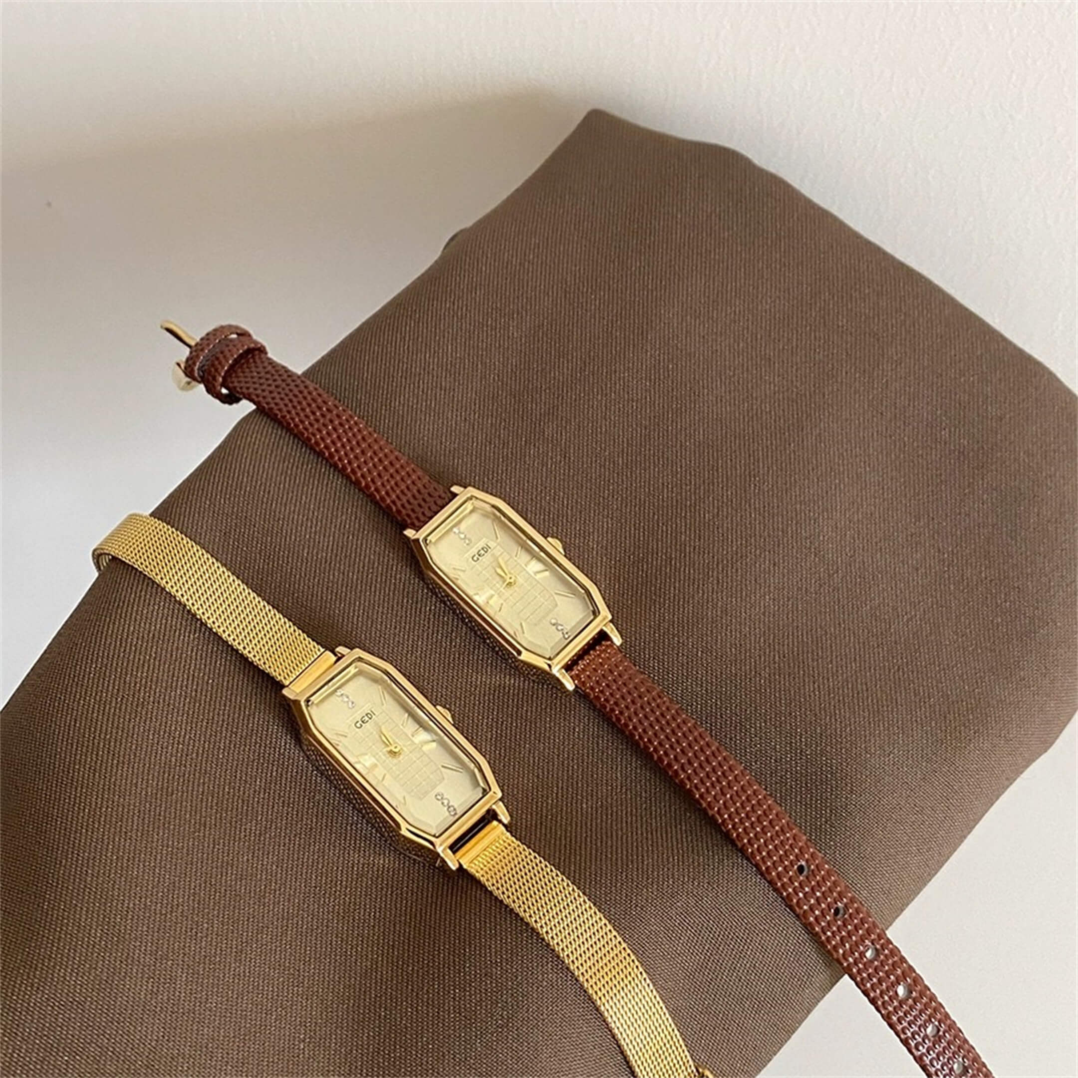 dainty gold watch
