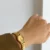 Dainty Gold Round Stainless Steel Small Face Watch