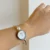 Chic Style White Round Mother of Pearl Bracelet Watch