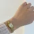 Womens Vintage Gold/Silver Small Face Mesh Watch