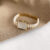 Square Face Pearl Bracelet Watch