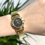 Vintage Style Round Face Gold Bracelet Watch