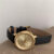 Round Face Leather Ladies Watch