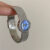 Round Face Silver Blue Bracelet Watch
