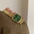 Square Face Dainty Golden Bracelet Watch