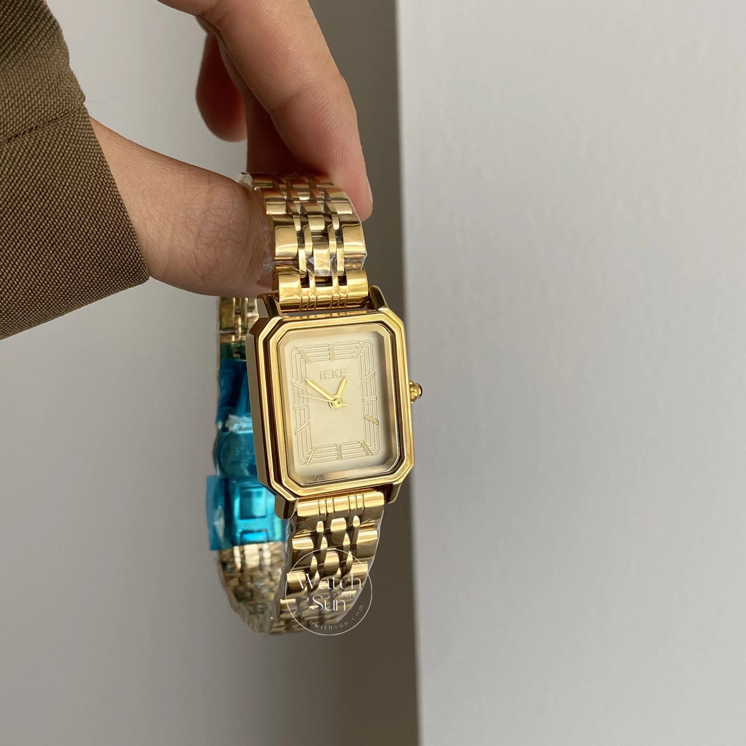 Vintage Style Square Face Gold/Silver Bracelet Watch