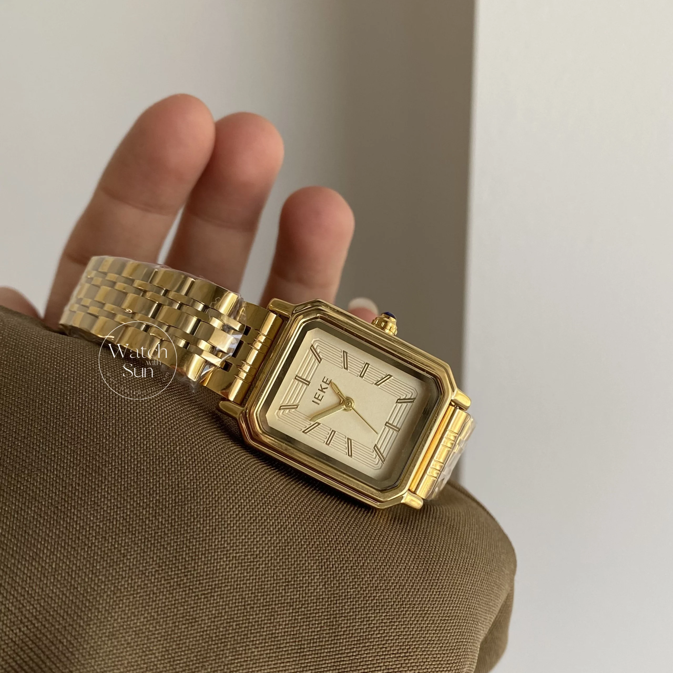 Vintage Style Square Face Gold/Silver Bracelet Watch