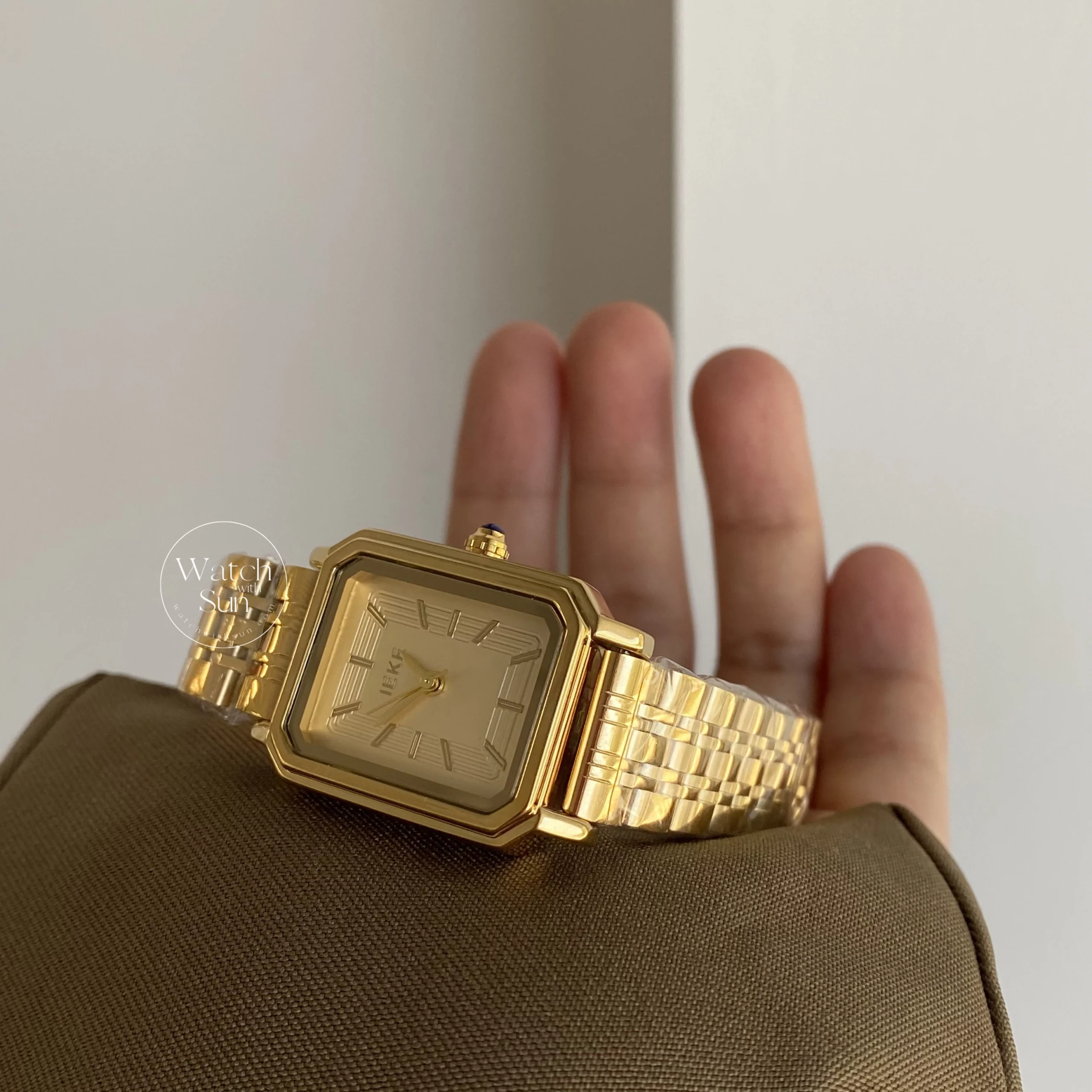 Vintage Style Square Face Gold/Silver Bracelet Watch