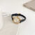 Square Face Brown/Black Leather Watch