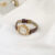 Chic Style Square Face Brown/Black Leather Watch