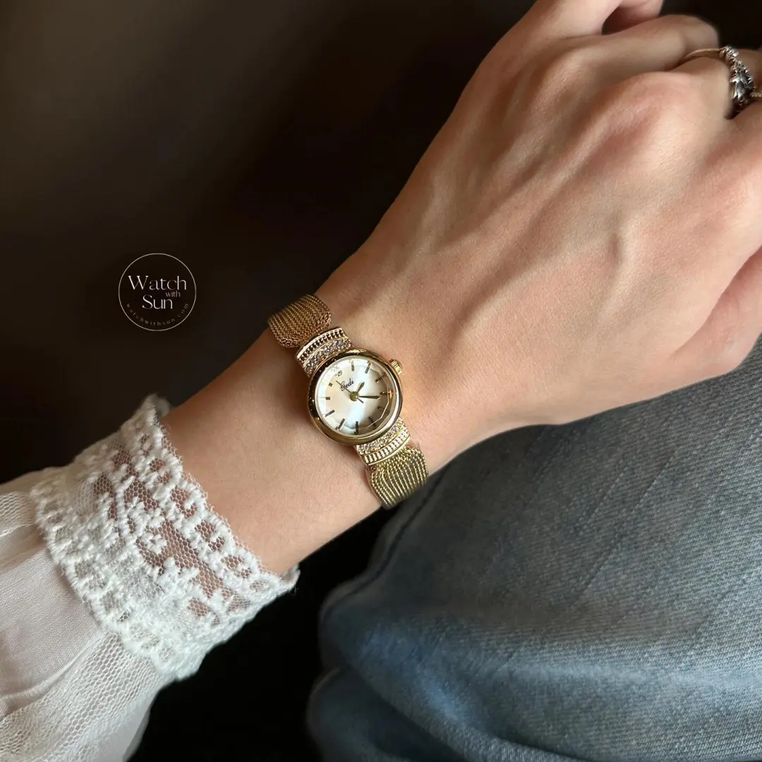 Small Face Dainty Gold Ladies Watch