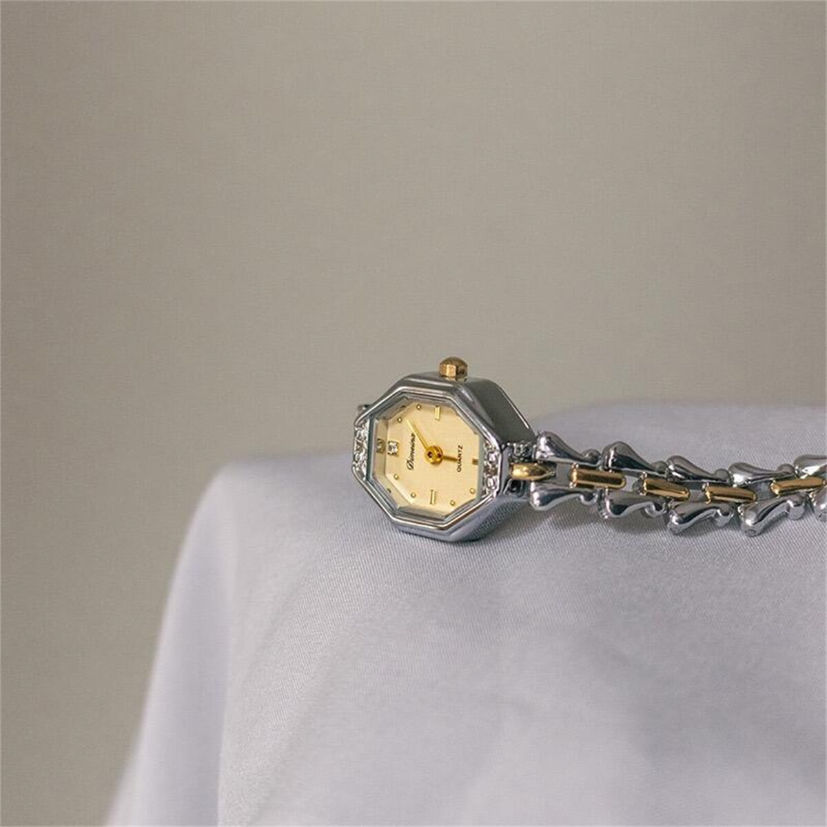 Irregular small face bracelet watch