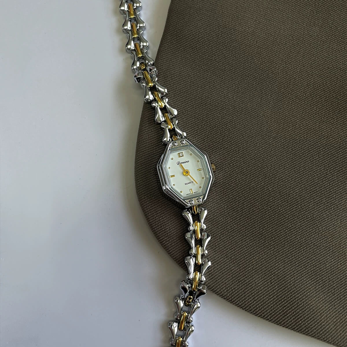 Irregular small face bracelet watch