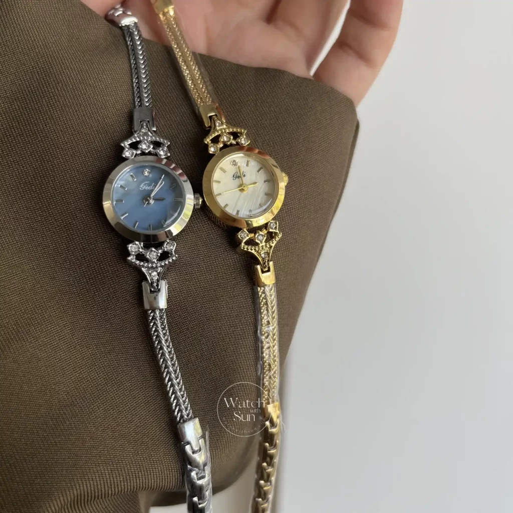 Chic Round Small Face Thin Bracelet Watch