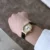 Classic Oval Face Brown/Black Leather Watch