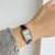 Classic Square Face Brown/Black Leather Watch