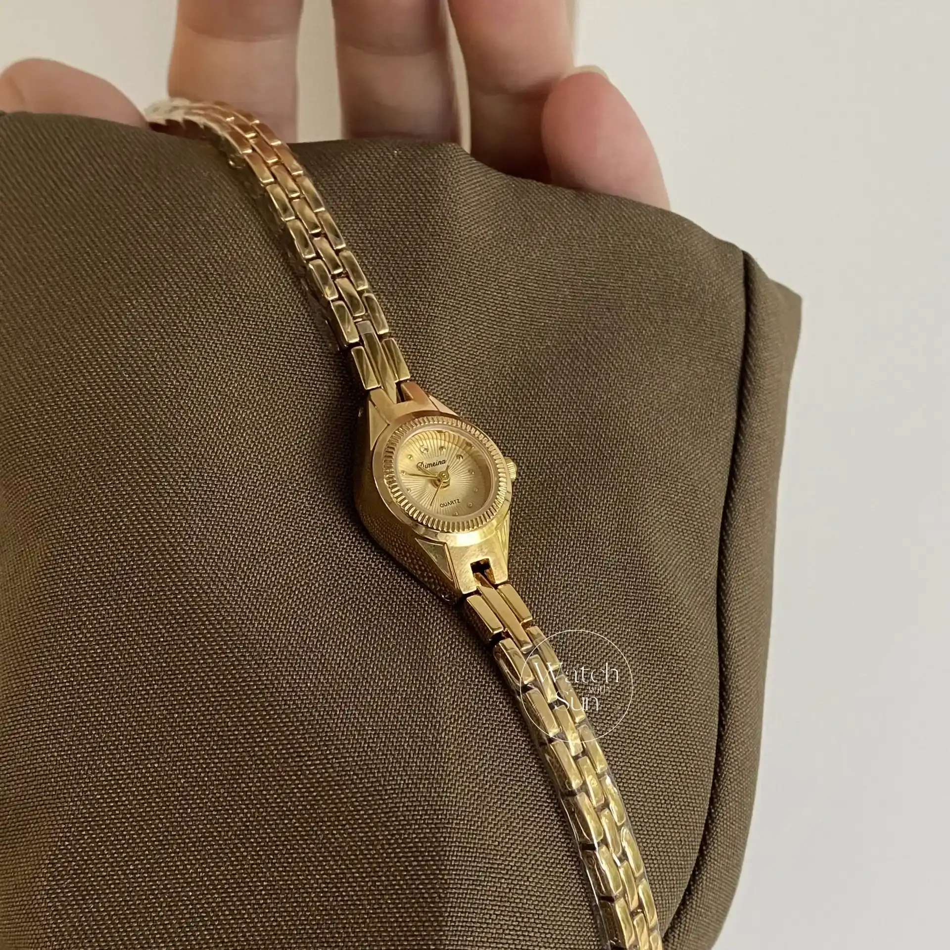 Chic Style Gold/Silver Round Stainless Steel Watch