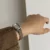Classic Brown-Silver Rectangle Genuine Leather Watch
