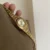 Vintage Gold/White Round Face Bracelet Watch for Women