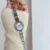 Chic Purple Mother of Pearl Face Bracelet Watch