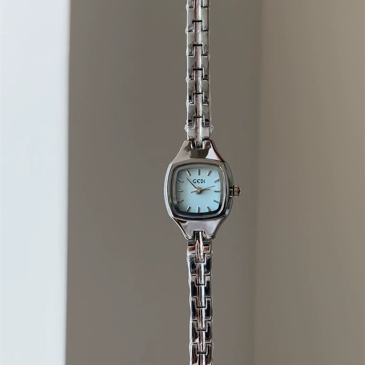 Dainty Gold/Silver Square Bracelet Ladies Watch