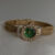Chic Gold-Emerald Round Stainless Steel Watch