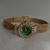 Chic Gold-Emerald Round Stainless Steel Watch