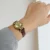 Chic Style Brown/Black Genuine Leather Watch for Women