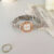 Dainty Two-Tone Square Bracelet Ladies Watch