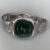 Dainty Silver-Green/Purple Square Stainless Steel Watch