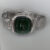 Dainty Silver-Green/Purple Square Stainless Steel Watch