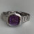 Dainty Silver-Green/Purple Square Stainless Steel Watch