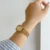 Vintage Style Brown-Gold Square Leather Watch for Women