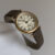Classic Brown Roman Numerals Round Genuine Leather Watch