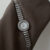 Dainty Rhinestones Silver Round Bracelet Ladies Watch