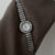 Dainty Rhinestones Silver Round Bracelet Ladies Watch